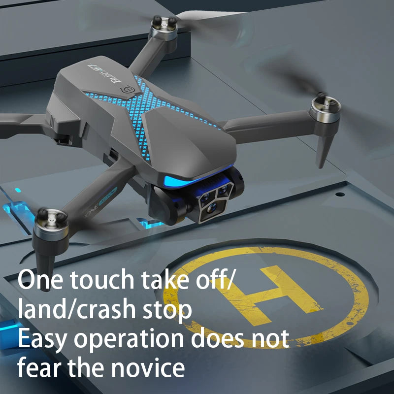 2024 New AE7 Folding Brushless Drone HD Aerial Photography Cool Lighting RC Aircraft Quadcopter  dron 4k profesional  drones