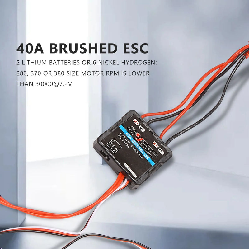 40A Brushed ESC Electronic Speed Controller for WPL C24 C34 MN D90 MN99S MN86S RC Car Upgrade Parts